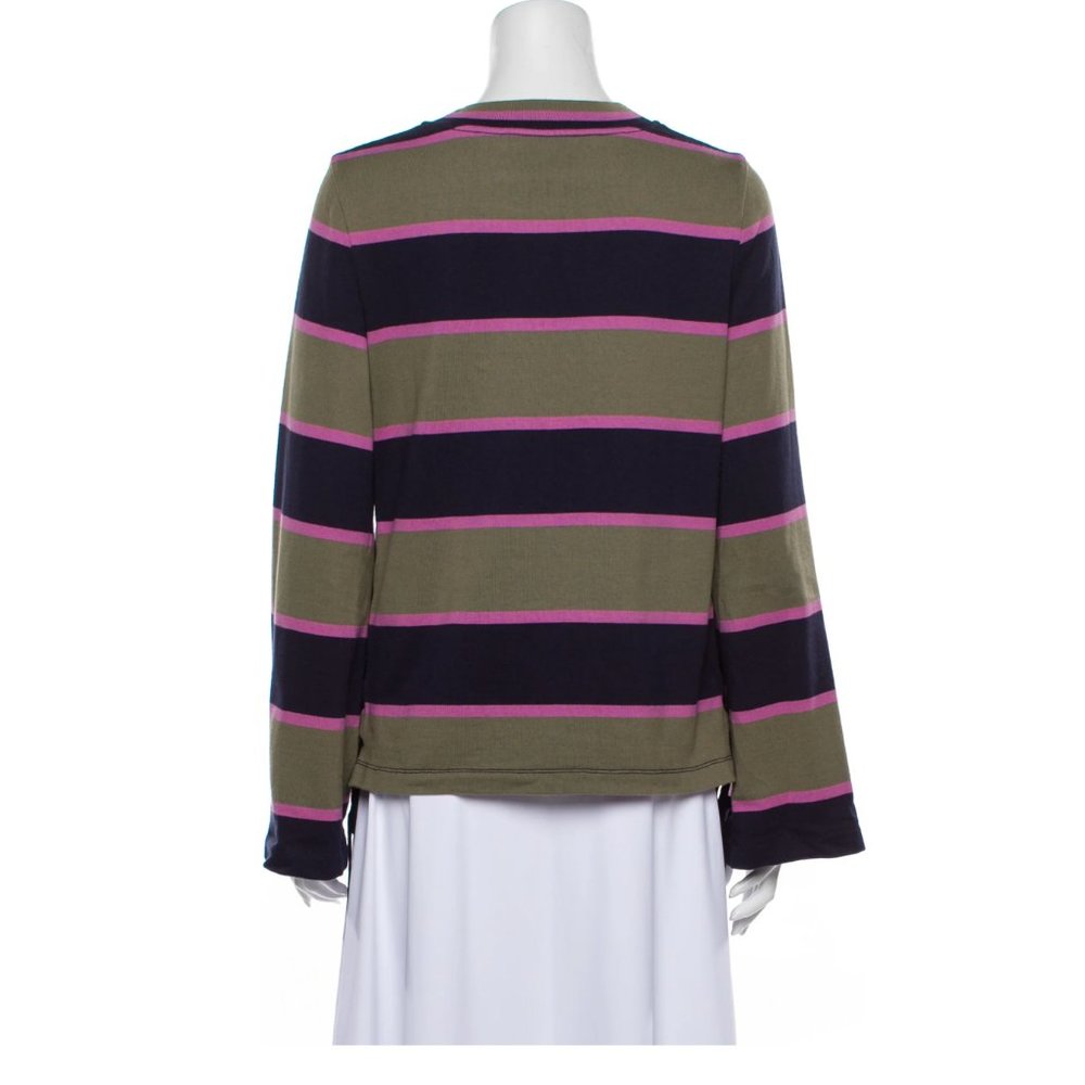 Tory Burch Striped Crew Neck Sweater - Picture 2 of 3